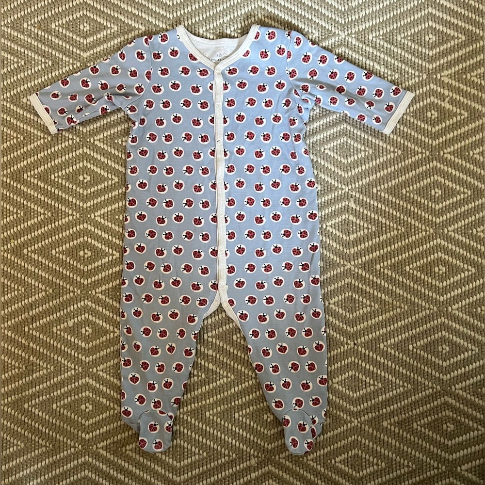 Roller Rabbit, Infant Ladybug Footie Pajamas, 6-9 months